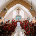 wedding red roses decoration bali